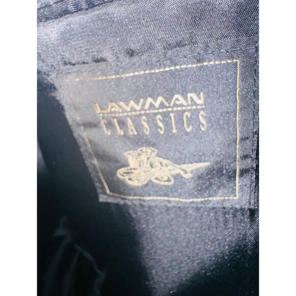 Lawman Classics Navy Maroon Plaid Lightweight Wool Blend Suit Jacket Blazer 42 - Picture 4 of 9